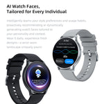 Orologio sportivo intelligente QS80 Pro con display AMOLED da 1,32 pollici e supporto per il monitoraggio della frequenza cardiaca.