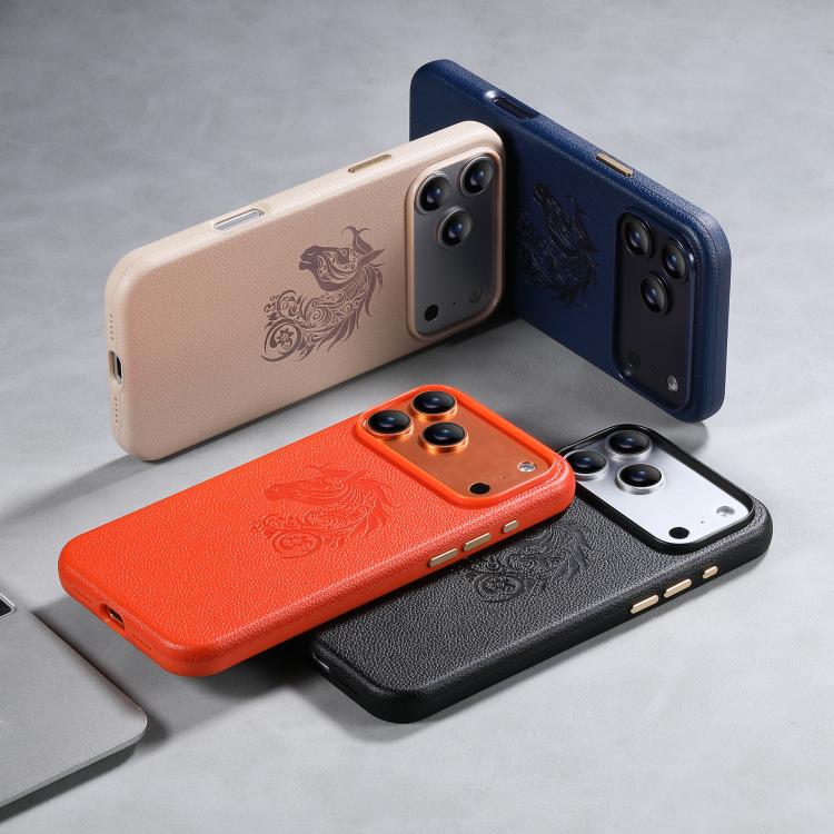 Custodia per telefono ESEBLE B1 con cinque fiori e cavallo, For iPhone 17 Pro Max, For iPhone 17 Pro