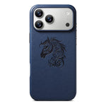 Custodia per telefono ESEBLE B1 con cinque fiori e cavallo, For iPhone 17 Pro Max, For iPhone 17 Pro