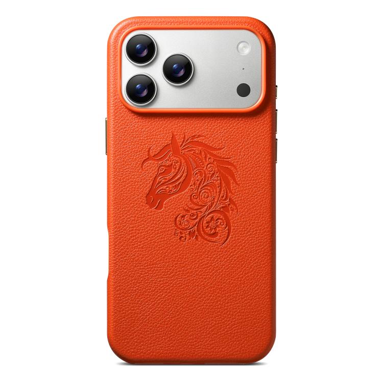 Custodia per telefono ESEBLE B1 con cinque fiori e cavallo, For iPhone 17 Pro Max, For iPhone 17 Pro