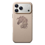 Custodia per telefono ESEBLE B1 con cinque fiori e cavallo, For iPhone 17 Pro Max, For iPhone 17 Pro