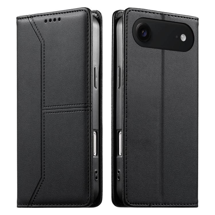 Custodia per telefono in ecopelle con rivestimento magnetico RFID e cuciture a vista., For iPhone Air, For iPhone 16 Pro Max, For iPhone 16 Pro, For iPhone 16 Plus
