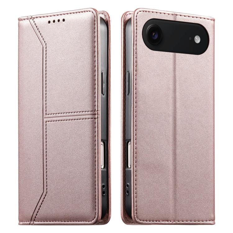 Custodia per telefono in ecopelle con rivestimento magnetico RFID e cuciture a vista., For iPhone Air, For iPhone 16 Pro Max, For iPhone 16 Pro, For iPhone 16 Plus