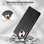 Custodia per telefono in ecopelle con rivestimento magnetico RFID e cuciture a vista., For iPhone 13 mini, For iPhone 12 / 12 Pro, For iPhone 12 Pro Max, For iPhone 12 mini