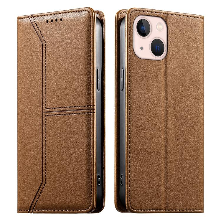 Custodia per telefono in ecopelle con rivestimento magnetico RFID e cuciture a vista., For iPhone 13 mini, For iPhone 12 / 12 Pro, For iPhone 12 Pro Max, For iPhone 12 mini