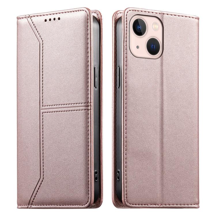 Custodia per telefono in ecopelle con rivestimento magnetico RFID e cuciture a vista., For iPhone 13 mini, For iPhone 12 / 12 Pro, For iPhone 12 Pro Max, For iPhone 12 mini