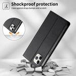 Custodia per telefono in ecopelle con rivestimento magnetico RFID e cuciture a vista., For iPhone 11 Pro Max, For iPhone 11, For iPhone 11 Pro, For iPhone X / XS