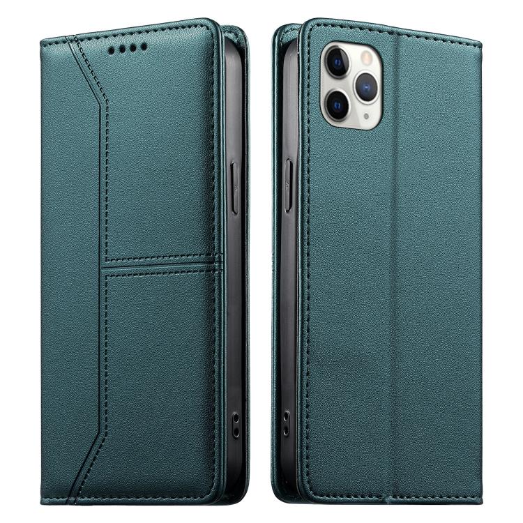 Custodia per telefono in ecopelle con rivestimento magnetico RFID e cuciture a vista., For iPhone 11 Pro Max, For iPhone 11, For iPhone 11 Pro, For iPhone X / XS
