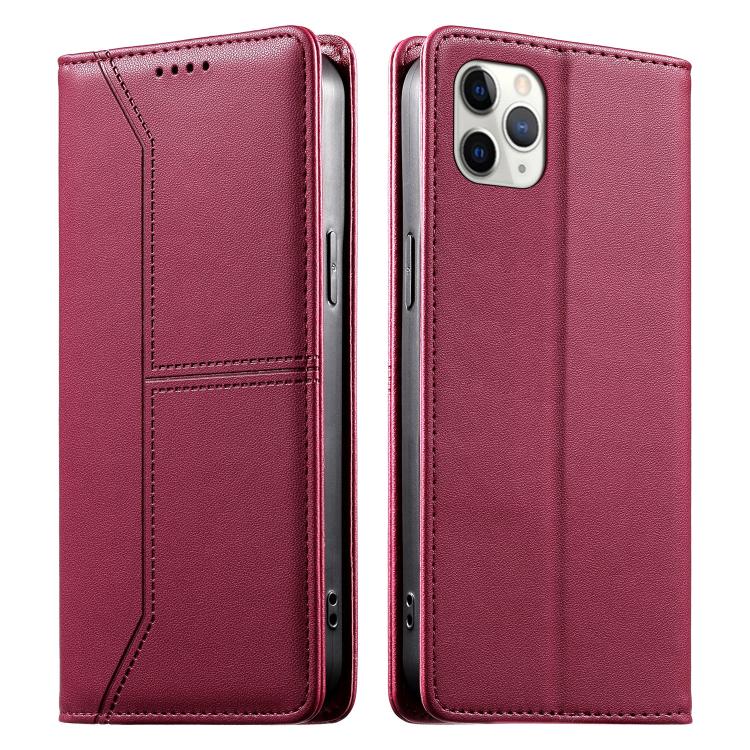 Custodia per telefono in ecopelle con rivestimento magnetico RFID e cuciture a vista., For iPhone 11 Pro Max, For iPhone 11, For iPhone 11 Pro, For iPhone X / XS