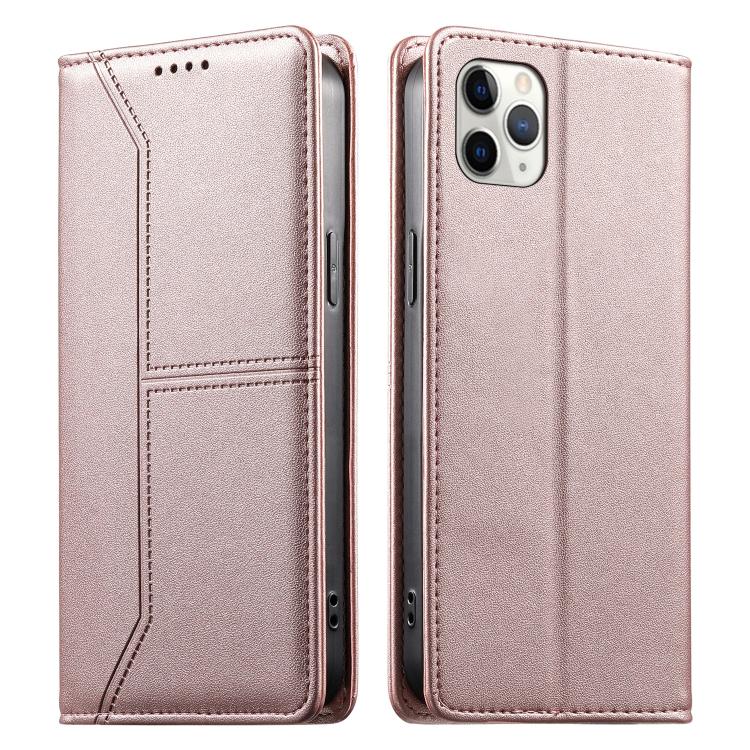 Custodia per telefono in ecopelle con rivestimento magnetico RFID e cuciture a vista., For iPhone 11 Pro Max, For iPhone 11, For iPhone 11 Pro, For iPhone X / XS