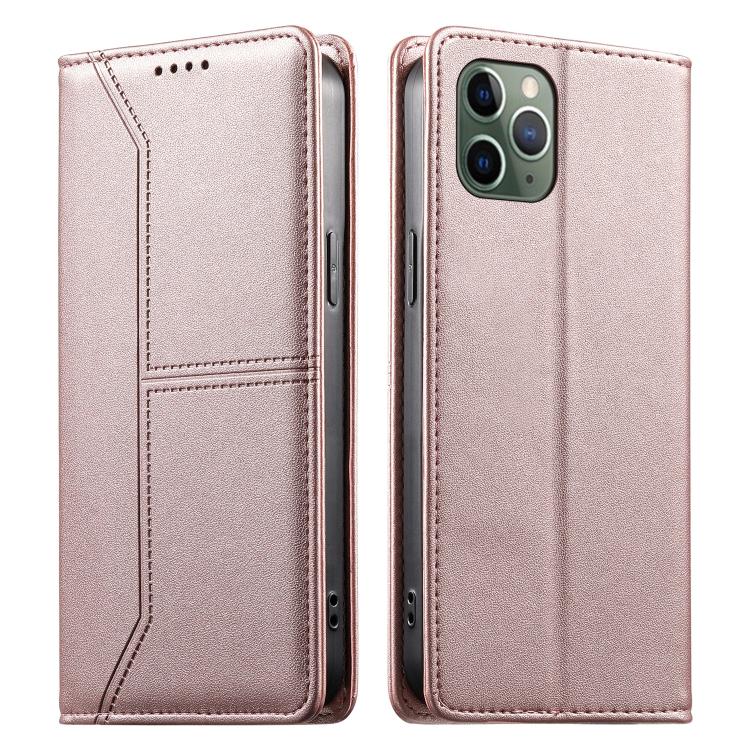 Custodia per telefono in ecopelle con rivestimento magnetico RFID e cuciture a vista., For iPhone 11 Pro Max, For iPhone 11, For iPhone 11 Pro, For iPhone X / XS