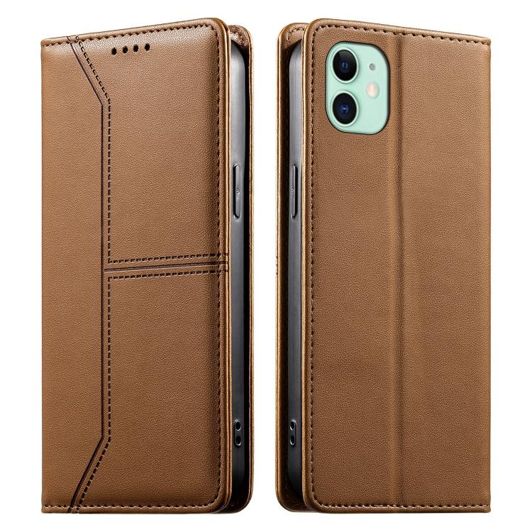 Custodia per telefono in ecopelle con rivestimento magnetico RFID e cuciture a vista., For iPhone 11 Pro Max, For iPhone 11, For iPhone 11 Pro, For iPhone X / XS