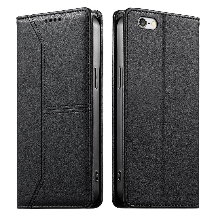 Custodia per telefono in ecopelle con rivestimento magnetico RFID e cuciture a vista., For iPhone XR, For iPhone XS Max, For iPhone 8 Plus / 7 Plus