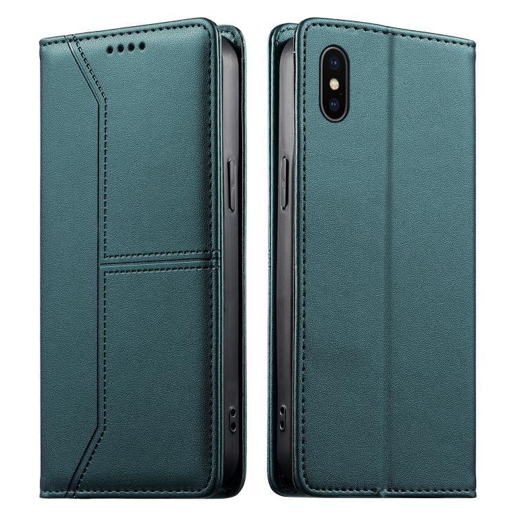 Custodia per telefono in ecopelle con rivestimento magnetico RFID e cuciture a vista., For iPhone 11 Pro Max, For iPhone 11, For iPhone 11 Pro, For iPhone X / XS
