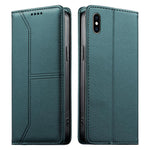Custodia per telefono in ecopelle con rivestimento magnetico RFID e cuciture a vista., For iPhone XR, For iPhone XS Max, For iPhone 8 Plus / 7 Plus