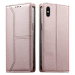 Custodia per telefono in ecopelle con rivestimento magnetico RFID e cuciture a vista., For iPhone XR, For iPhone XS Max, For iPhone 8 Plus / 7 Plus