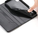 Custodia per telefono in ecopelle con rivestimento magnetico RFID e cuciture a vista., For iPhone XR, For iPhone XS Max, For iPhone 8 Plus / 7 Plus