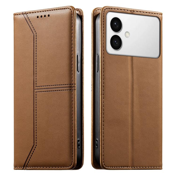 Custodia per telefono in ecopelle con rivestimento magnetico RFID e cuciture a vista., For Galaxy S26 FE 5G, For Samsung Galaxy S26+ 5G, For Samsung Galaxy S26 Edge 5G, For Samsung Galaxy S26 Ultra 5G