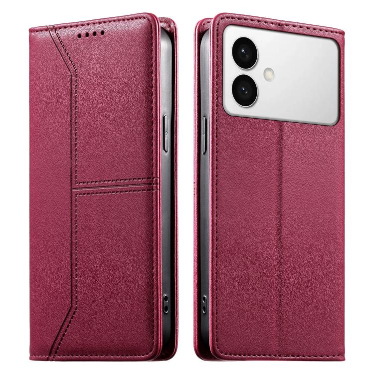 Custodia per telefono in ecopelle con rivestimento magnetico RFID e cuciture a vista., For Galaxy S26 FE 5G, For Samsung Galaxy S26+ 5G, For Samsung Galaxy S26 Edge 5G, For Samsung Galaxy S26 Ultra 5G