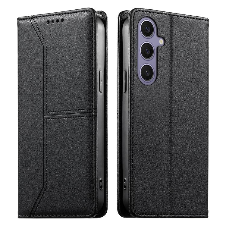 Custodia per telefono in ecopelle con rivestimento magnetico RFID e cuciture a vista., For Samsung Galaxy S25+ 5G / S24+ 5G, For Samsung Galaxy S25 Ultra 5G, For Samsung Galaxy S24 FE 5G, For Samsung Galaxy S24 Ultra 5G