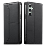 Custodia per telefono in ecopelle con rivestimento magnetico RFID e cuciture a vista., For Samsung Galaxy S25+ 5G / S24+ 5G, For Samsung Galaxy S25 Ultra 5G, For Samsung Galaxy S24 FE 5G, For Samsung Galaxy S24 Ultra 5G