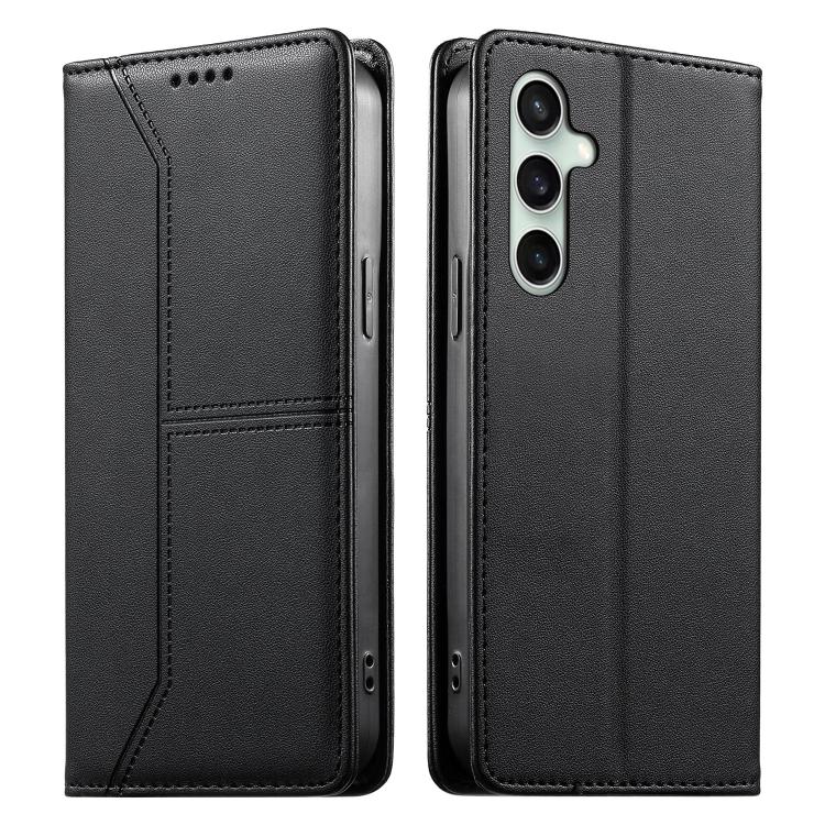 Custodia per telefono in ecopelle con rivestimento magnetico RFID e cuciture a vista., For Samsung Galaxy S25+ 5G / S24+ 5G, For Samsung Galaxy S25 Ultra 5G, For Samsung Galaxy S24 FE 5G, For Samsung Galaxy S24 Ultra 5G