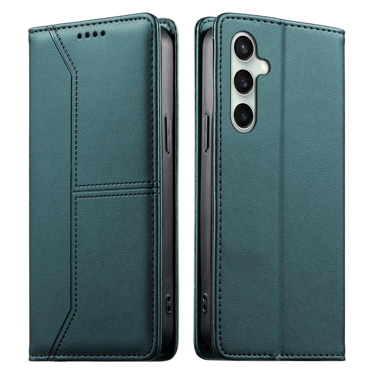 Custodia per telefono in ecopelle con rivestimento magnetico RFID e cuciture a vista., For Samsung Galaxy S25+ 5G / S24+ 5G, For Samsung Galaxy S25 Ultra 5G, For Samsung Galaxy S24 FE 5G, For Samsung Galaxy S24 Ultra 5G