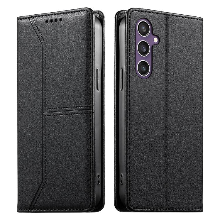 Custodia per telefono in ecopelle con rivestimento magnetico RFID e cuciture a vista., For Samsung Galaxy S23 FE 5G, For Samsung Galaxy S23 Ultra 5G, For Samsung Galaxy S23+ 5G, For Samsung Galaxy S23 5G