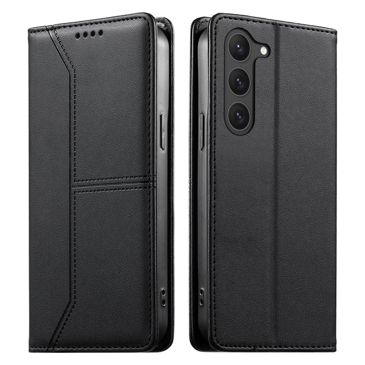 Custodia per telefono in ecopelle con rivestimento magnetico RFID e cuciture a vista., For Samsung Galaxy S23 FE 5G, For Samsung Galaxy S23 Ultra 5G, For Samsung Galaxy S23+ 5G, For Samsung Galaxy S23 5G