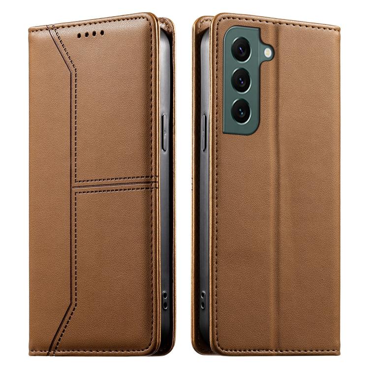 Custodia per telefono in ecopelle con rivestimento magnetico RFID e cuciture a vista., For Samsung Galaxy S20 FE, For Samsung Galaxy S22 Ultra 5G, For Samsung Galaxy S22+ 5G, For Samsung Galaxy S22 5G