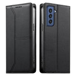 Custodia per telefono in ecopelle con rivestimento magnetico RFID e cuciture a vista., For Samsung Galaxy S21 FE 5G, For Samsung Galaxy S21 5G, For Samsung Galaxy S21+ 5G, For Samsung Galaxy S21 Ultra 5G