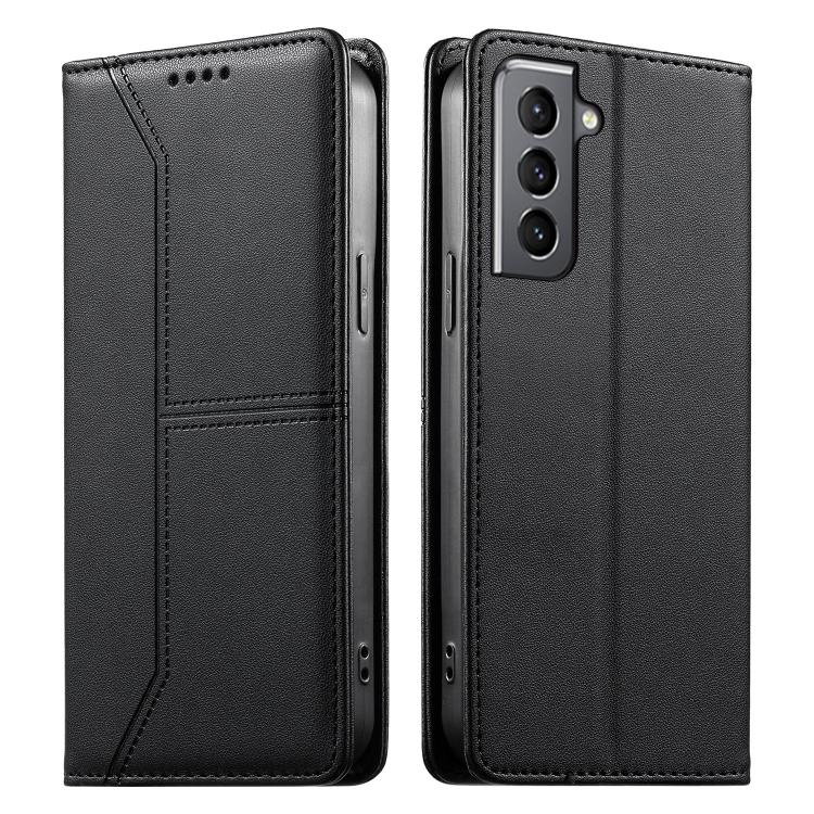 Custodia per telefono in ecopelle con rivestimento magnetico RFID e cuciture a vista., For Samsung Galaxy S21 FE 5G, For Samsung Galaxy S21 5G, For Samsung Galaxy S21+ 5G, For Samsung Galaxy S21 Ultra 5G