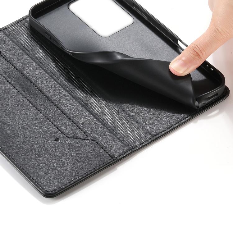 Custodia per telefono in ecopelle con rivestimento magnetico RFID e cuciture a vista., For Samsung Galaxy S20 Ultra, For Samsung Galaxy S20, For Samsung Galaxy S20+