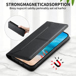 Custodia per telefono in ecopelle con rivestimento magnetico RFID e cuciture a vista., For Samsung Galaxy S20 Ultra, For Samsung Galaxy S20, For Samsung Galaxy S20+