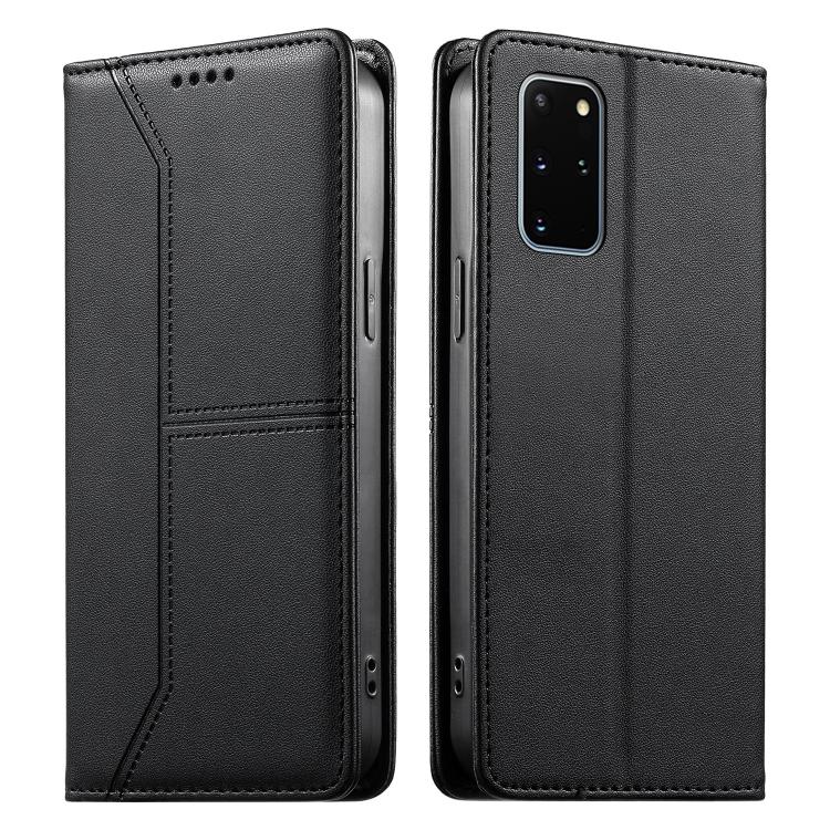 Custodia per telefono in ecopelle con rivestimento magnetico RFID e cuciture a vista., For Samsung Galaxy S20 Ultra, For Samsung Galaxy S20, For Samsung Galaxy S20+