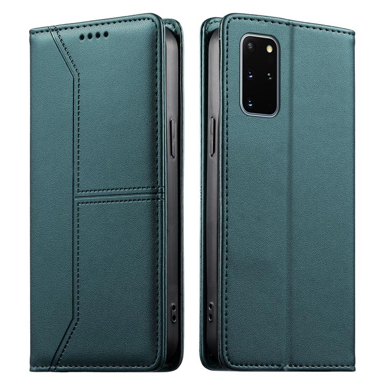 Custodia per telefono in ecopelle con rivestimento magnetico RFID e cuciture a vista., For Samsung Galaxy S20 Ultra, For Samsung Galaxy S20, For Samsung Galaxy S20+