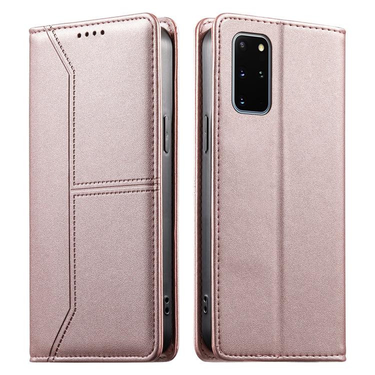 Custodia per telefono in ecopelle con rivestimento magnetico RFID e cuciture a vista., For Samsung Galaxy S20 Ultra, For Samsung Galaxy S20, For Samsung Galaxy S20+