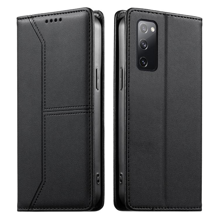 Custodia per telefono in ecopelle con rivestimento magnetico RFID e cuciture a vista., For Samsung Galaxy S20 FE, For Samsung Galaxy S22 Ultra 5G, For Samsung Galaxy S22+ 5G, For Samsung Galaxy S22 5G
