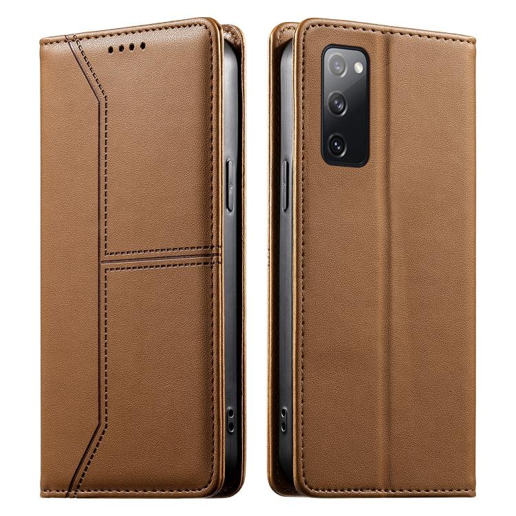 Custodia per telefono in ecopelle con rivestimento magnetico RFID e cuciture a vista., For Samsung Galaxy S20 FE, For Samsung Galaxy S22 Ultra 5G, For Samsung Galaxy S22+ 5G, For Samsung Galaxy S22 5G