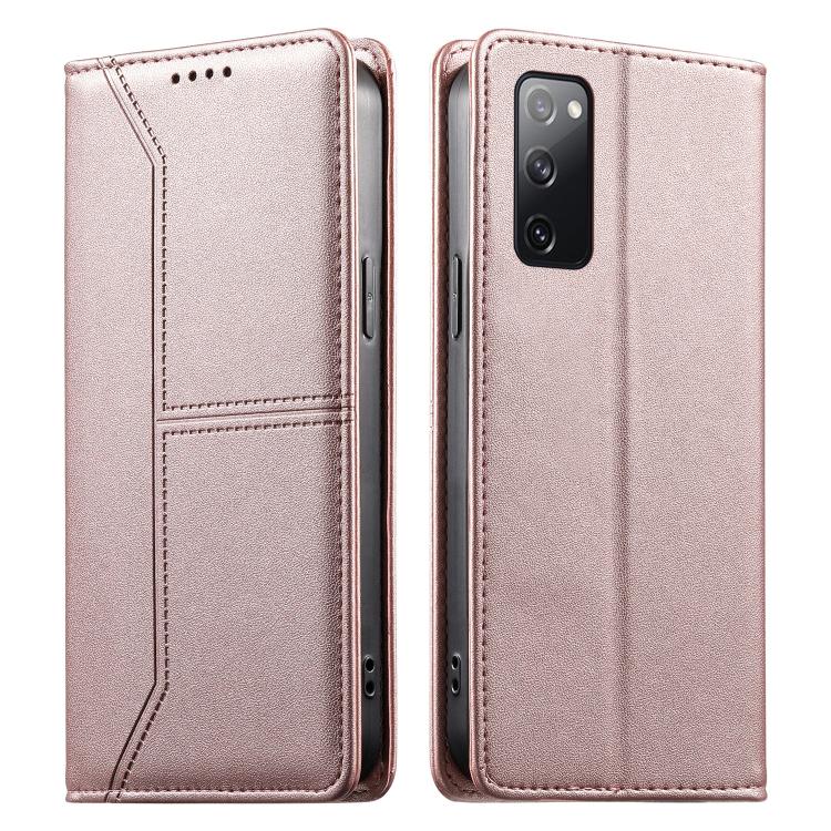 Custodia per telefono in ecopelle con rivestimento magnetico RFID e cuciture a vista., For Samsung Galaxy S20 FE, For Samsung Galaxy S22 Ultra 5G, For Samsung Galaxy S22+ 5G, For Samsung Galaxy S22 5G