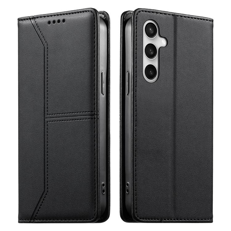 Custodia per telefono in ecopelle con rivestimento magnetico RFID e cuciture a vista., For Galaxy S26 FE 5G, For Samsung Galaxy S26+ 5G, For Samsung Galaxy S26 Edge 5G, For Samsung Galaxy S26 Ultra 5G