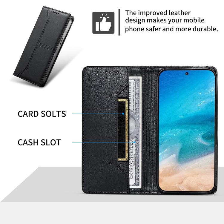 Custodia per telefono in ecopelle con rivestimento magnetico RFID e cuciture a vista., For Galaxy S26 FE 5G, For Samsung Galaxy S26+ 5G, For Samsung Galaxy S26 Edge 5G, For Samsung Galaxy S26 Ultra 5G
