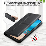 Custodia per telefono in ecopelle con rivestimento magnetico RFID e cuciture a vista., For Galaxy S26 FE 5G, For Samsung Galaxy S26+ 5G, For Samsung Galaxy S26 Edge 5G, For Samsung Galaxy S26 Ultra 5G