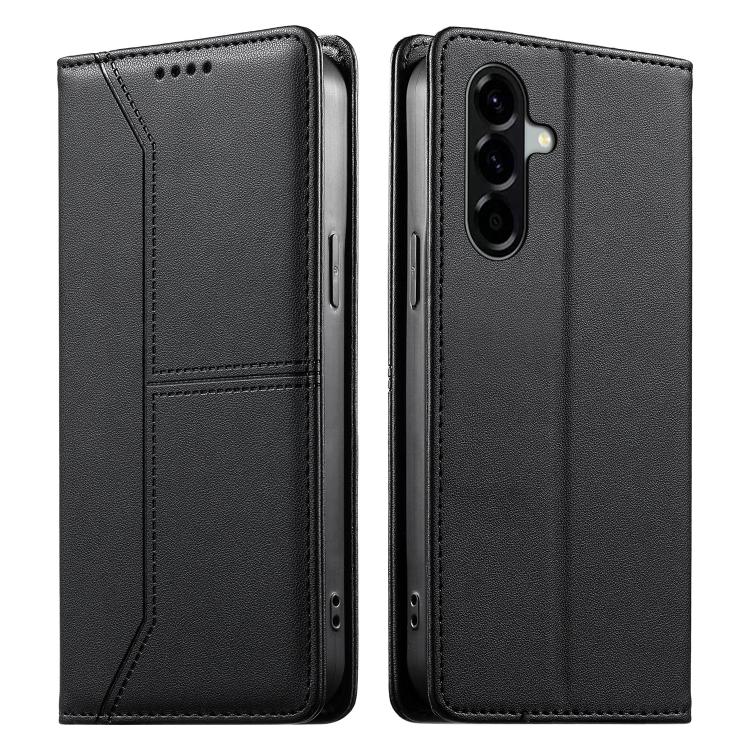 Custodia per telefono in ecopelle con rivestimento magnetico RFID e cuciture a vista., For Samsung Galaxy A57 5G, For Samsung Galaxy A37 5G, For Galaxy A27 5G, For Samsung Galaxy A26 5G / A16 / A17