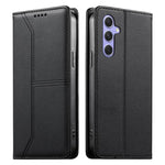 Custodia per telefono in ecopelle con rivestimento magnetico RFID e cuciture a vista., For Samsung Galaxy A55 5G, For Samsung Galaxy A35 5G, For Samsung Galaxy A05, For Samsung Galaxy A05s