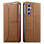 Custodia per telefono in ecopelle con rivestimento magnetico RFID e cuciture a vista., For Samsung Galaxy A55 5G, For Samsung Galaxy A35 5G, For Samsung Galaxy A05, For Samsung Galaxy A05s