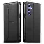 Custodia per telefono in ecopelle con rivestimento magnetico RFID e cuciture a vista., For Samsung Galaxy A54 5G