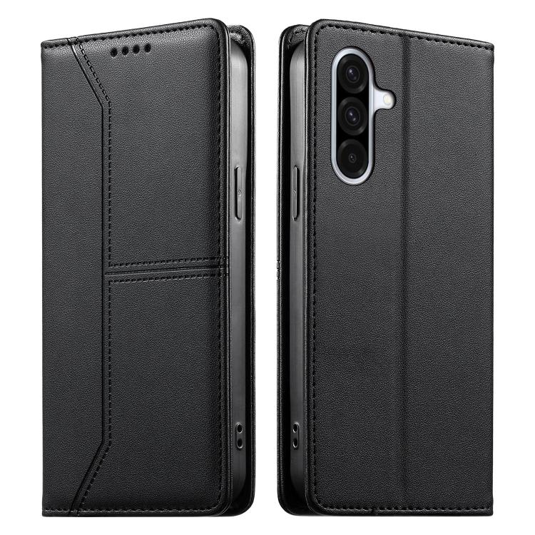 Custodia per telefono in ecopelle con rivestimento magnetico RFID e cuciture a vista., For Samsung Galaxy A57 5G, For Samsung Galaxy A37 5G, For Galaxy A27 5G, For Samsung Galaxy A26 5G / A16 / A17