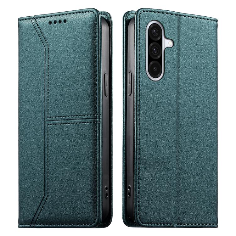 Custodia per telefono in ecopelle con rivestimento magnetico RFID e cuciture a vista., For Samsung Galaxy A57 5G, For Samsung Galaxy A37 5G, For Galaxy A27 5G, For Samsung Galaxy A26 5G / A16 / A17