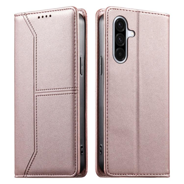 Custodia per telefono in ecopelle con rivestimento magnetico RFID e cuciture a vista., For Samsung Galaxy A06 / A07 4G / 5G, For Samsung Galaxy A56 5G, For Samsung Galaxy A36 5G, For Samsung Galaxy A15 4G / 5G